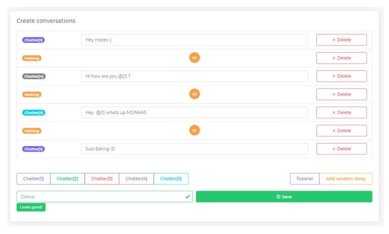 Geminos conversation view screenshot